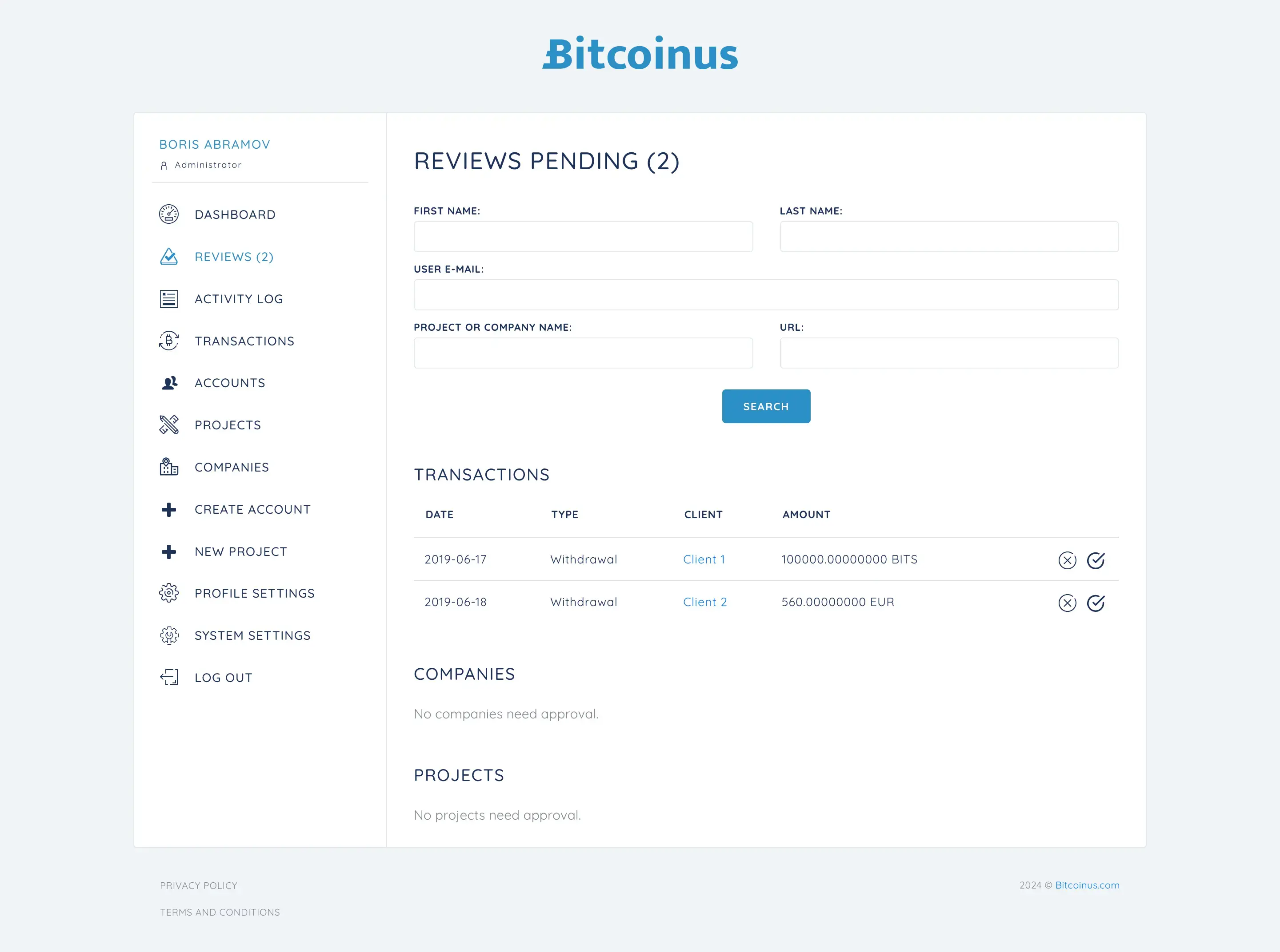 Bitcoinus — screenshot 1 of 9