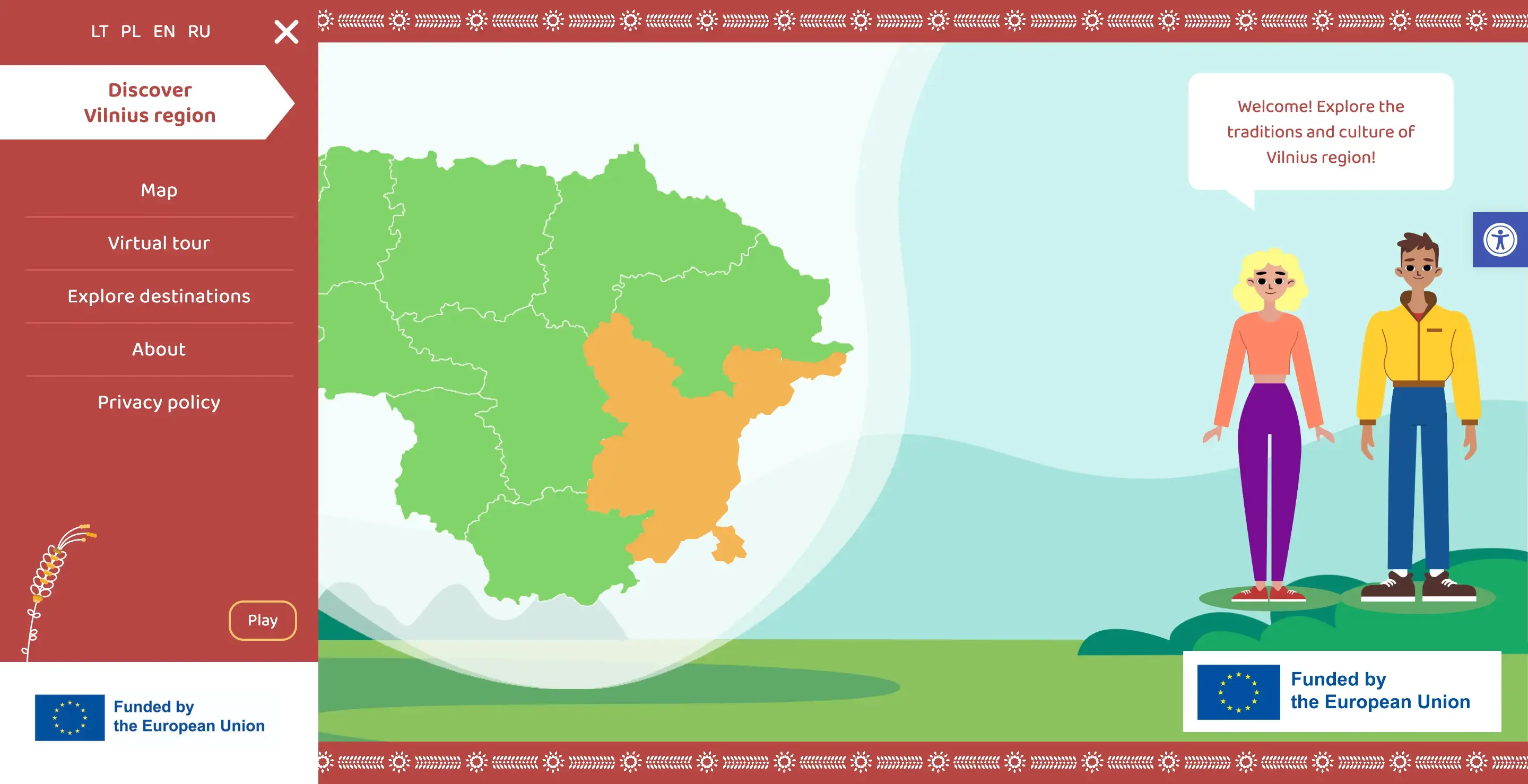 Interactive Map of tourist attractions — screenshot 1 of 5
