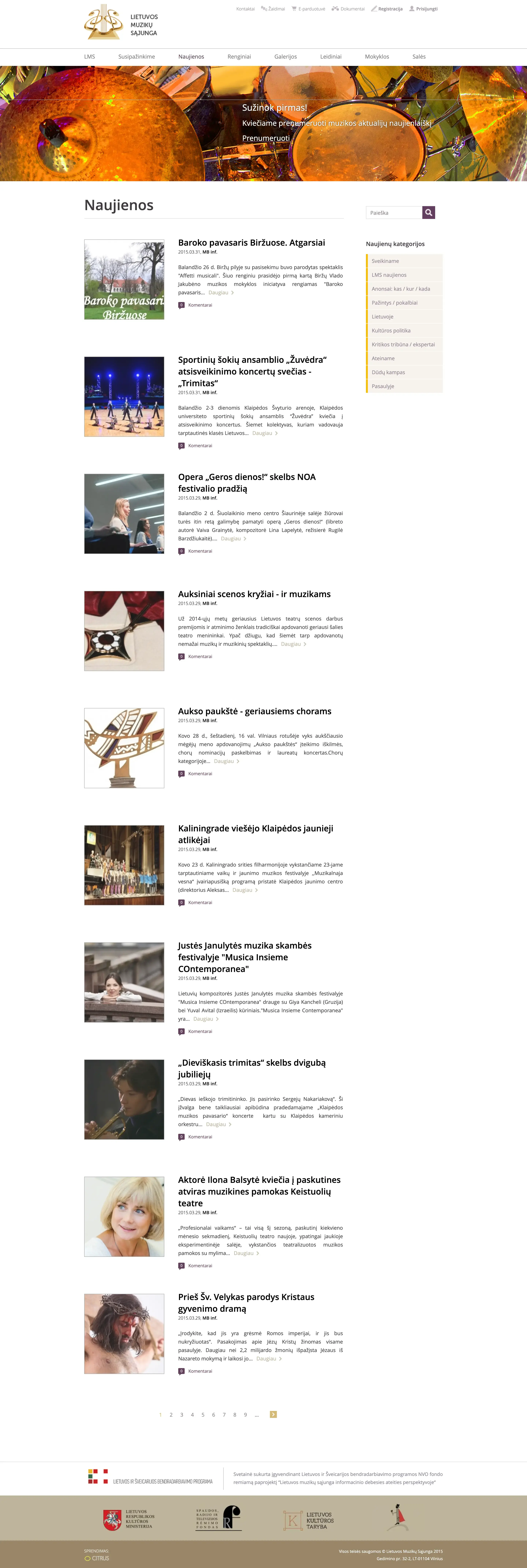Lithuanian Musicians' Union — screenshot 3 of 4