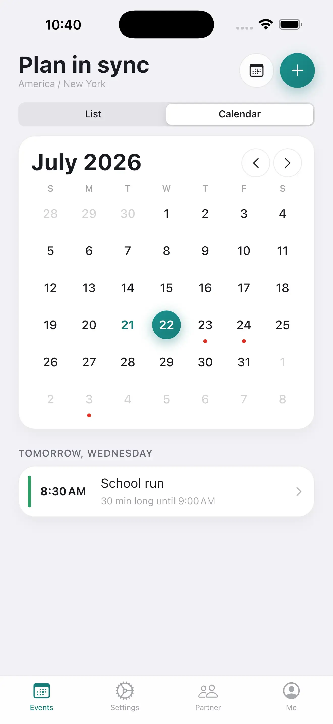 Oursync: Plan In Sync — screenshot 3 of 5