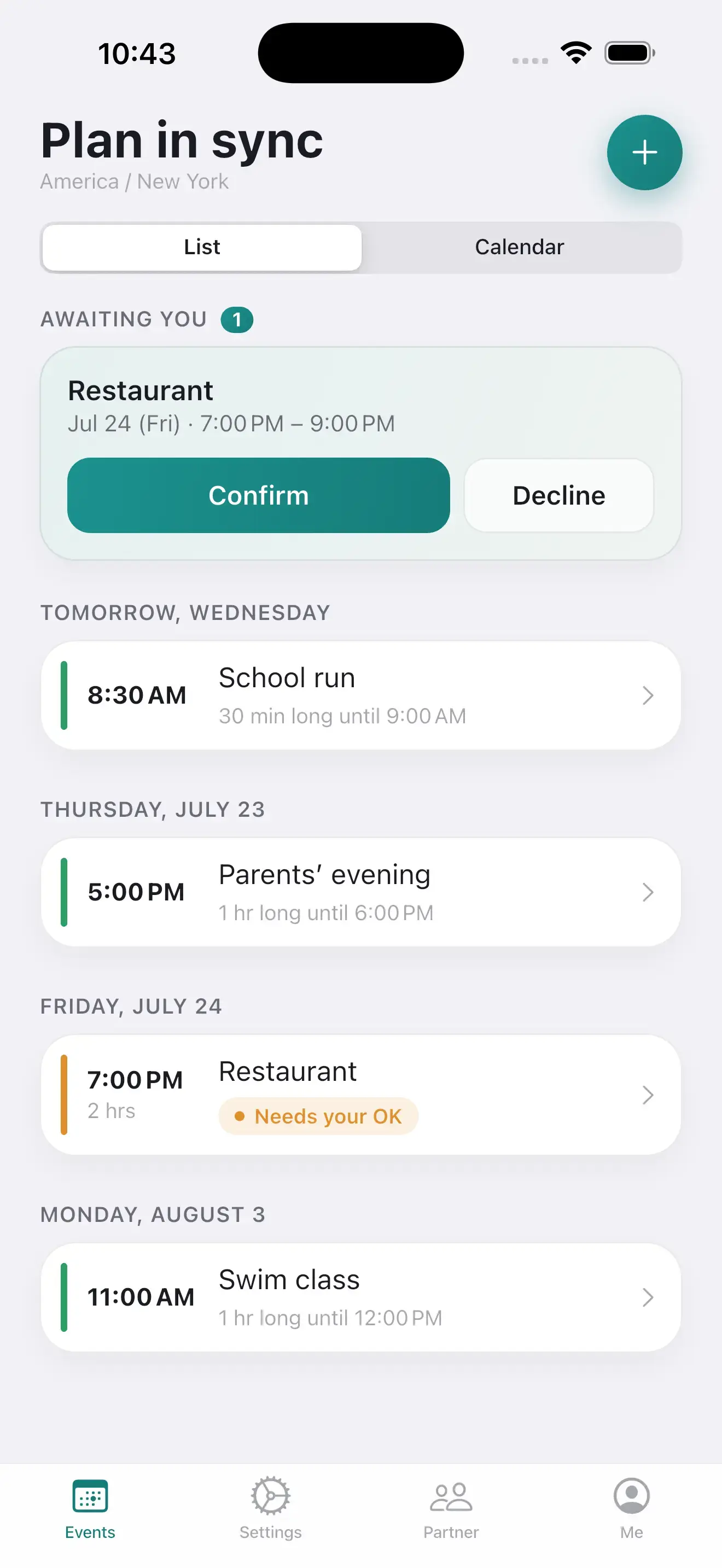 Oursync: Plan In Sync — screenshot 4 of 5