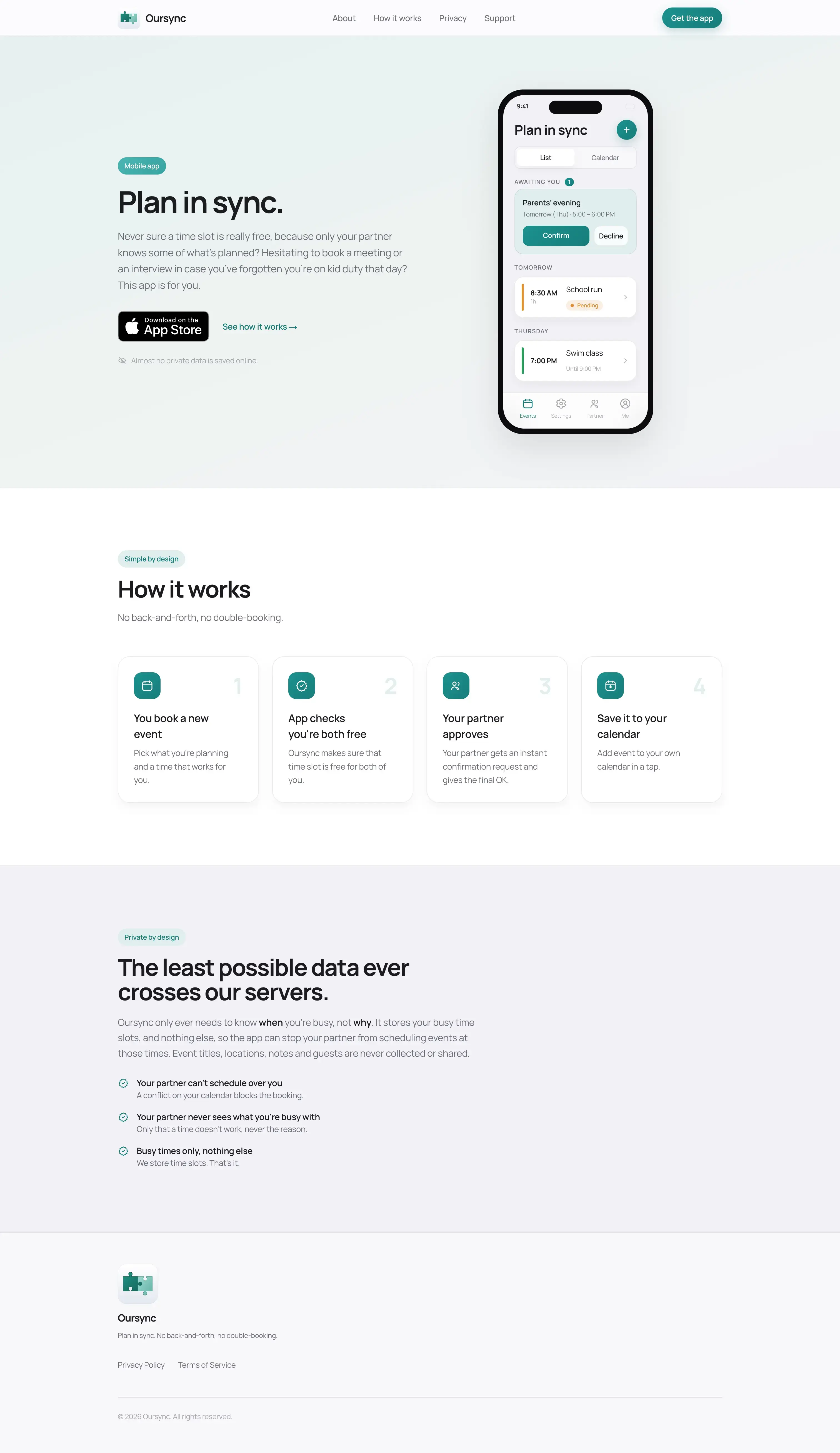 Oursync: Plan In Sync — screenshot 1 of 5