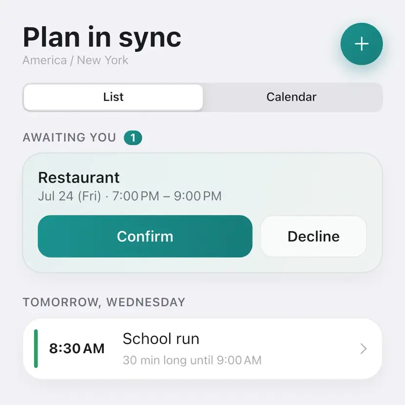 Oursync: Plan In Sync